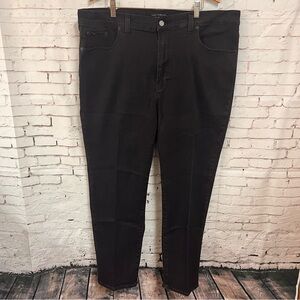 Lucky Brand Straight Fit Athletic Jeans Mens Size 44x30 Black Stretch Denim